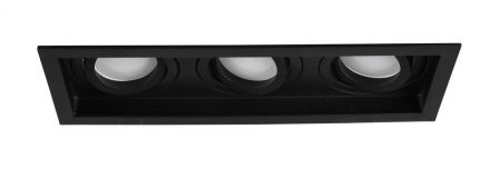 Trio Lighting Τετράγωνη Χωνευτή Θήκη Spot LED 3xGU10 KENAI