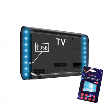 ACA USB TV KIT LED Ταινία  Με Controller IP65 2x0.50m RGB