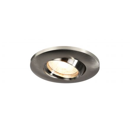 Χωνευτό Σποτ Umberto LED GU10 Μεταλλικό Nickel IP44