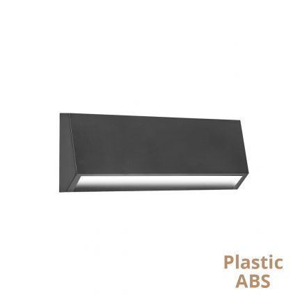 Karma Φωτιστικό Τοίχου LED 4W 3000K Μαύρο - IP65