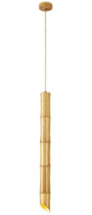 Viokef Κρεμαστό Φωτιστικό Bamboo LED 1xGU10 Μέταλλο Bamboo