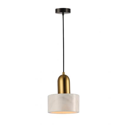 Κρεμαστό Φωτιστικό Marble LED 1xE27 Μέταλλο/Marble Λευκό