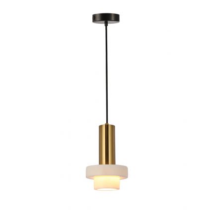 Κρεμαστό Φωτιστικό Marble LED 1xE27 Μέταλλο/Marble Χρυσό/Λευκό