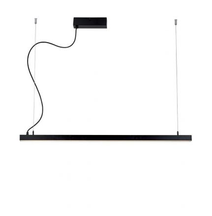 Κρεμαστό Φωτιστικό Ράγα LED 48W 3000K Μαύρη Lynne