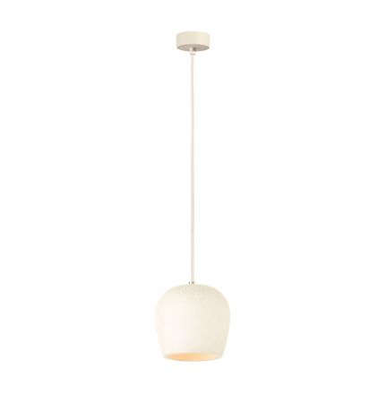 Kolton Κρεμαστό Φωτιστικό 1xE27 Τσιμέντο Λευκό 15,4cm