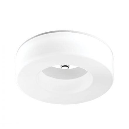 Aca Πλαφονιερα Λευκη Ακρυλικη 1X40W T6 Φ33,5Cm