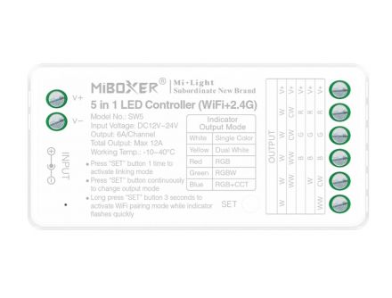 WIFI Ελεγκτής LED 5 Σε 1 A-SW5 IP20