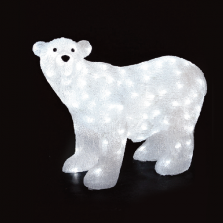 Πολική Αρκούδα 240 LED Λευκά IP44 97x42x75cm