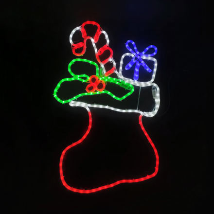 252 LED Φωτοσωλήνας Κάλτσα Με Δώρο Πολύχρωμο IP65