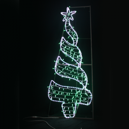 Χριστουγεννιάτικο Δέντρο 470 LED Φωτοσωλήνας Λευκό/Πράσινο IP65 750x200cm