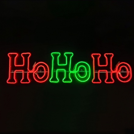 750 LED Double Neon HOHOHO Πράσινο & Κόκκινο Flash IP65