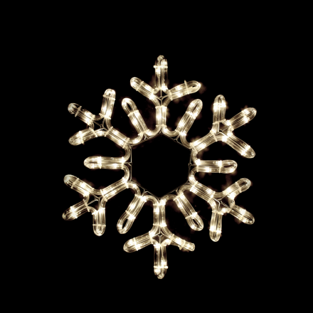 LED Φωτοσωλήνας Snowflake 96 LED Θερμό Λευκό IP65