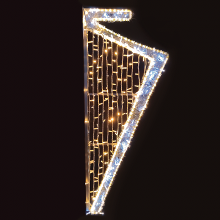 Σχέδιο Φωτοσωλήνα Άρπα 360 LED Λευκά IP65 150x60cm
