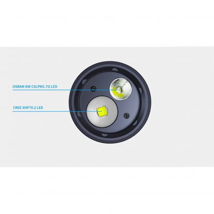 XTAR Φακός Κατάδυσης LED με Φωτεινότητα 5800lm για Βάθος έως 100m D36II Pack