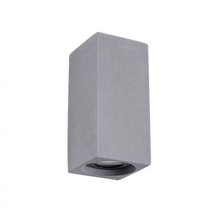 Zambelis Lights Απλίκα Επίτοιχη LED 2x4W Τσιμέντο E254 Γκρι IP65