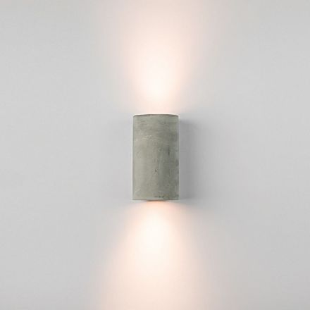 Zambelis Lights Απλίκα Τοίχου 2xGU10 Τσιμεντένια Γκρι