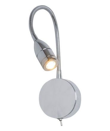Zambelis Lights Απλίκα Τοίχου LED 3W Μεταλλική Χρώμιο H-30