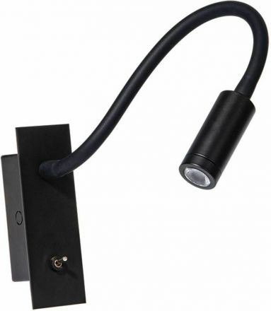 Zambelis Lights Απλίκα Χωνευτή LED 3W Μεταλλική Μαύρη
