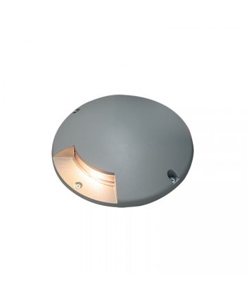 Zambelis Lights Χωνευτό Φωτιστικό Δαπέδου LED 3W 3000K Γκρι Αλουμίνιο IP67