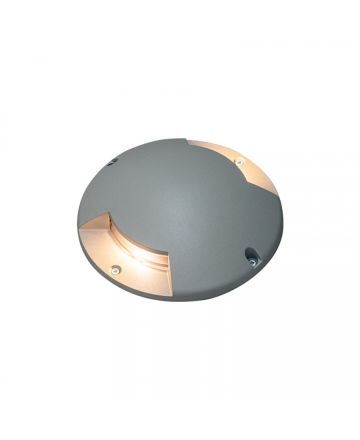 Zambelis Lights Χωνευτό Φωτιστικό Δαπέδου LED 5W 3000K Γκρι Αλουμίνιο IP67