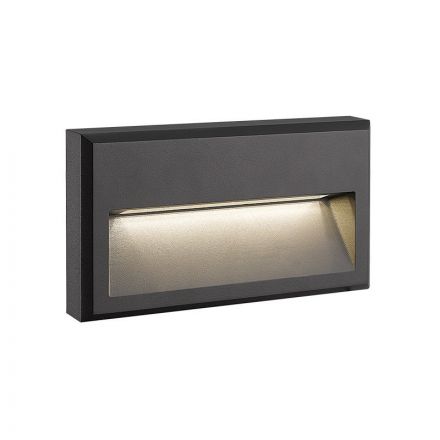 Zambelis Lights Χωνευτό Φωτιστικό LED 6W 3000K 420Lm Γραφίτης IP65 E347