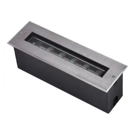 Zambelis Lights Χωνευτό Φωτιστικό Ρυθμιζόμενο LED 9W 3000K 720Lm IP67 Stainless Steel