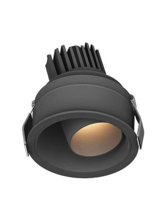 Zambelis Lights Χωνευτό Spot LED 10W 3000K 720Lm 38° Μαύρο IP44 Cri90 S174