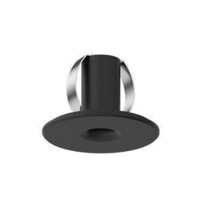 Zambelis Lights Χωνευτό Spot LED 1x2W 3000K 120Lm Μαύρο IP44 Cri90