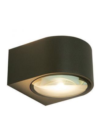 Zambelis Lights Επίτοιχη Απλίκα LED 2x5W 3000K 929Lm Cri90 Γραφίτης IP54