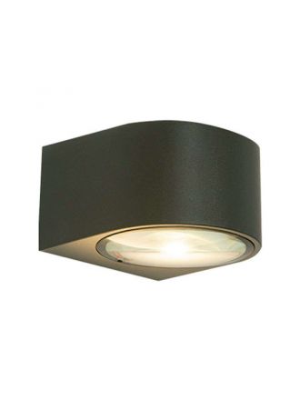 Zambelis Lights Επίτοιχη Απλίκα LED 5W 3000K 544Lm Cri90 Γραφίτης IP54