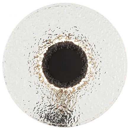 Zambelis Lights Επίτοιχη Απλίκα LED 8W 3000K 781Lm Μαύρο Ματ - Διάφανο Γυαλί