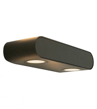 Zambelis Lights Επίτοιχη Απλίκα Up-Down LED 10W 3000K 775Lm Cri90 Γραφίτης IP54