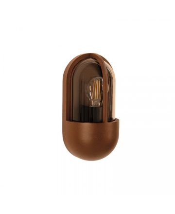 Zambelis Lights Επίτοιχο Φωτιστικό 1xE27 Σκούρο Καφέ IP65