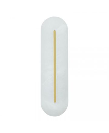 Zambelis Lights Επίτοιχο Φωτιστικό LED 14W 3000K Αλάβαστρο-Ορείχαλκος