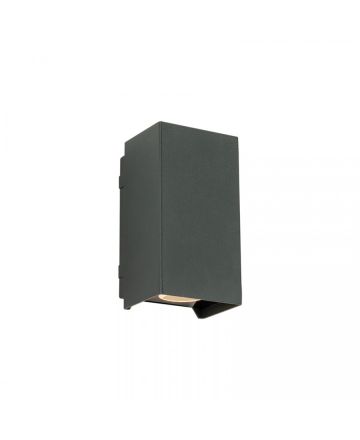 Zambelis Lights Επίτοιχο Φωτιστικό LED 2x3W 3000K Γραφίτης IP65