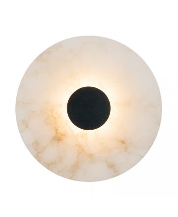 Zambelis Lights Επίτοιχο Φωτιστικό LED 5W Αλάβαστρο-Μαύρο