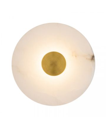 Zambelis Lights Επίτοιχο Φωτιστικό LED 5W Αλάβαστρο-Ορείχαλκος