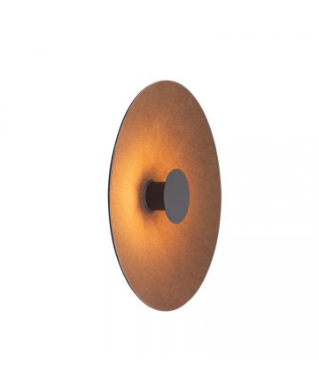 Zambelis Lights Επίτοιχο Φωτιστικό LED 6W Ηχοαπορροφητικό Μαύρο-Καφέ 50cm