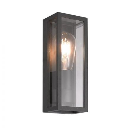 Zambelis Lights Επίτοιχη Απλίκα LED E27 Μαύρο IP65 E201