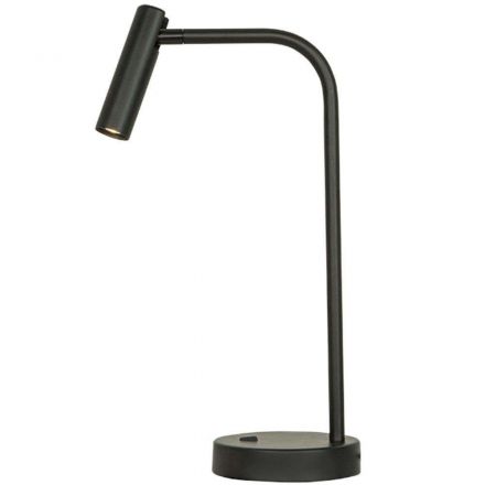 Zambelis Lights Επιτραπέζιο Φωτιστικό Κινητό Spot LED 2.5W 3000K Μαύρο Ματ