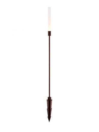 Zambelis Lights Φωτιστικό Δαπέδου Καρφωτό LED 3W 24V 3000K 180Lm 100cm Σκούρο Καφέ IP65