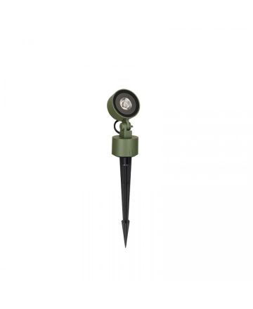 Zambelis Lights Καρφωτό Spot Κήπου LED 10W 3000K Πράσινο Αλουμίνιο IP65