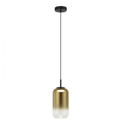 Κρεμαστό Φωτιστικό LED 12W 3000K 780Lm Γυαλί Χρυσό 15cm