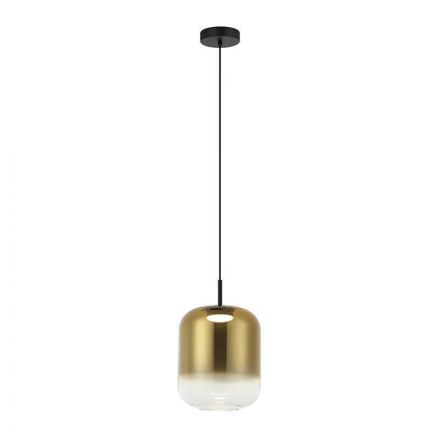 Κρεμαστό Φωτιστικό LED 12W 3000K 780Lm Γυαλί Χρυσό 23cm