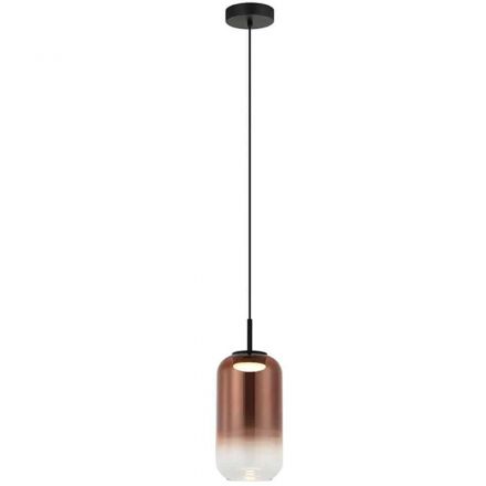 Κρεμαστό Φωτιστικό LED 12W 3000K 780Lm Γυαλί Copper 15cm