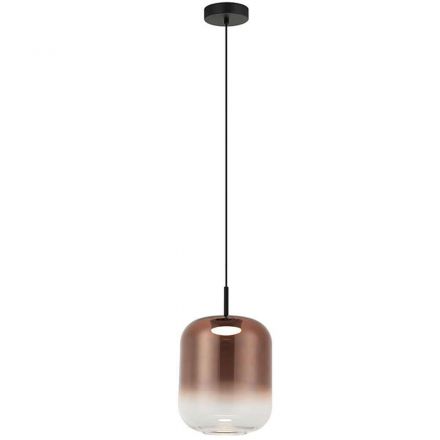 Κρεμαστό Φωτιστικό LED 12W 3000K 780Lm Γυαλί Copper 23cm