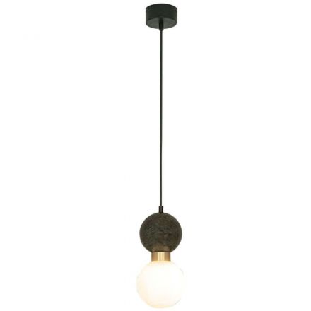 Κρεμαστό Φωτιστικό LED 1xG9 Μαύρο - Πράσινο Μάρμαρο