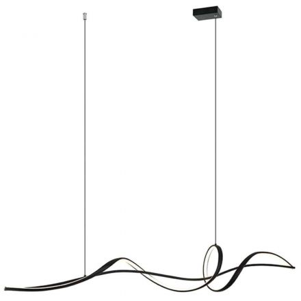 Κρεμαστό Φωτιστικό LED 27W 3000K 2233Lm Μαύρο Ματ Dimmable