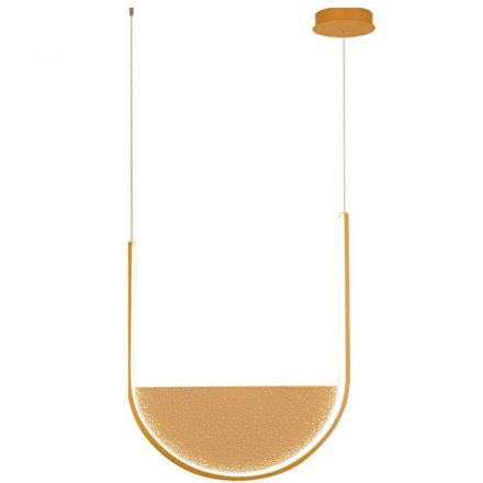 Κρεμαστό Φωτιστικό LED 28W 1715Lm Χρυσό Ματ Dimmable