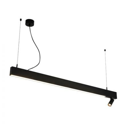 Zambelis Lights Κρεμαστό Φωτιστικό LED 32W+7W 3000K 4546Lm Μαύρο